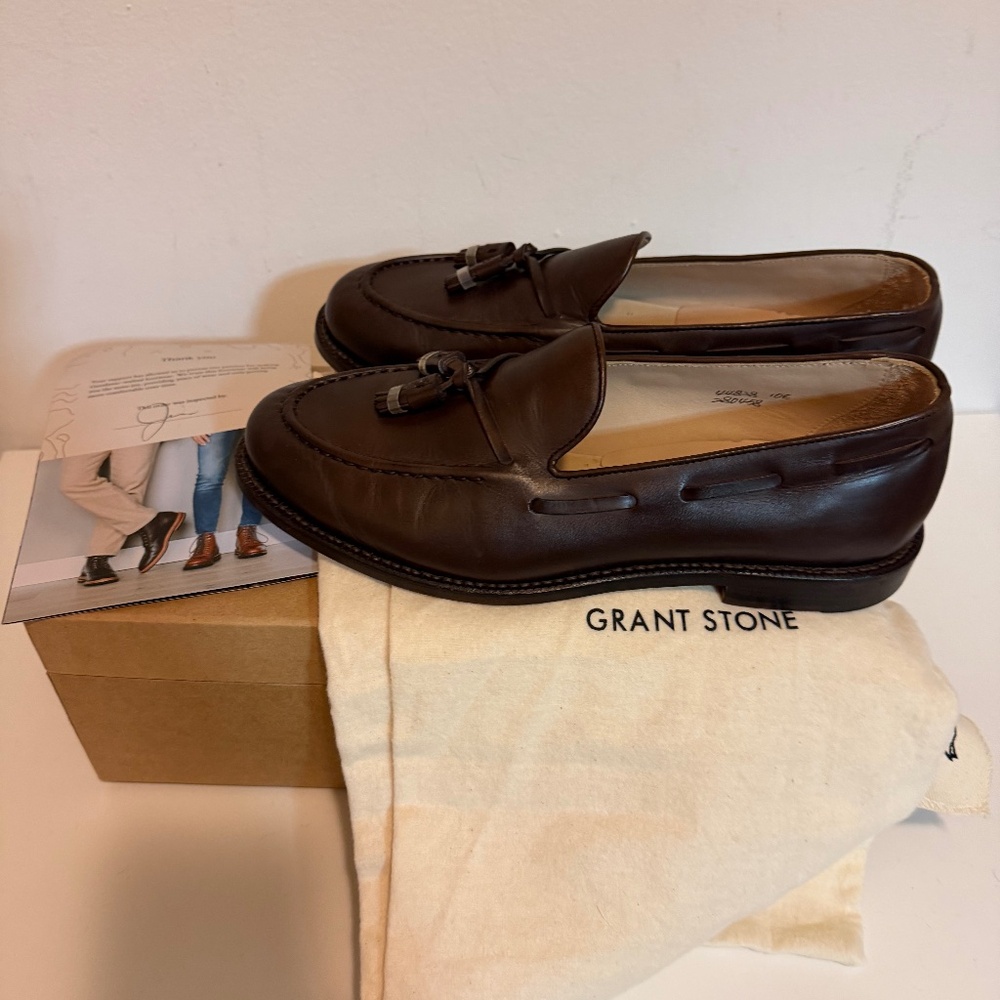 Grant Stone Tassel Loafer Tobacco (Brown) Size 10E
